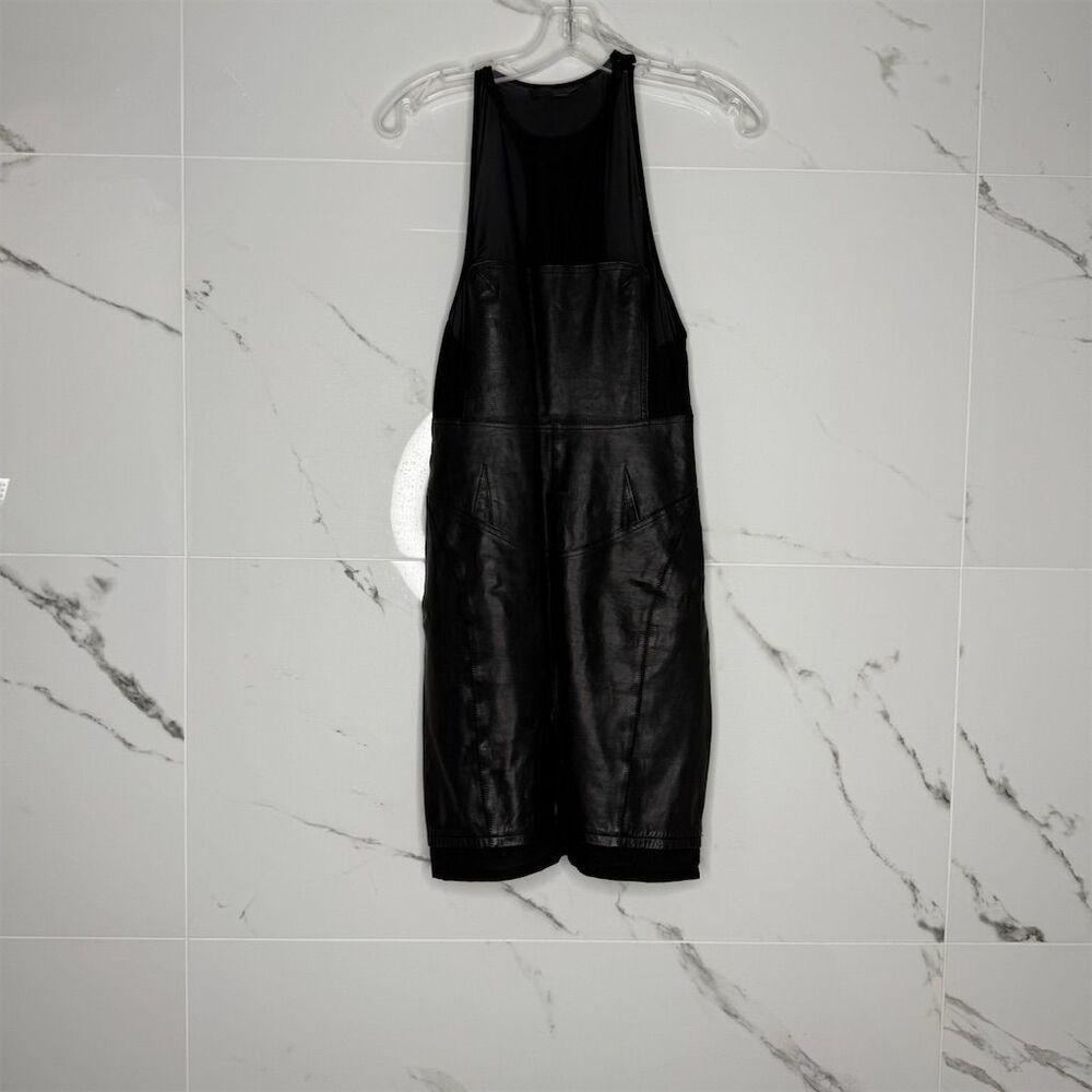 Alexander Wang Women's Black leather dress Size 4 Party Cocktail designer